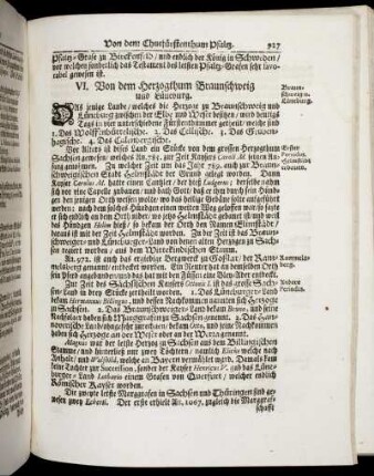 VI. Von dem Herzogthum Braunschweig und Lüneburg.