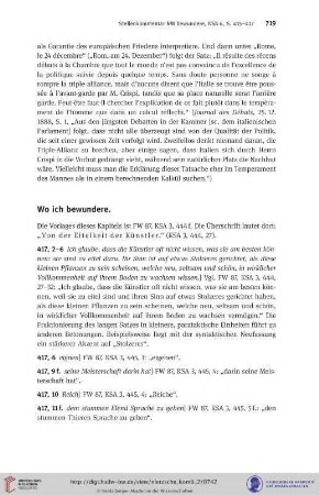 Wo ich bewundere