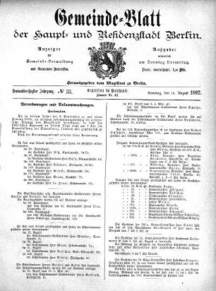 1892,33: No. 33, 14. August 1892
