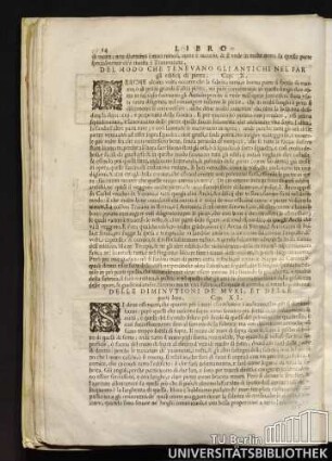 Del Modo Che Tenevano Gli Antichi Nel Far *' gli edifici) di pietra. Cap. "X.