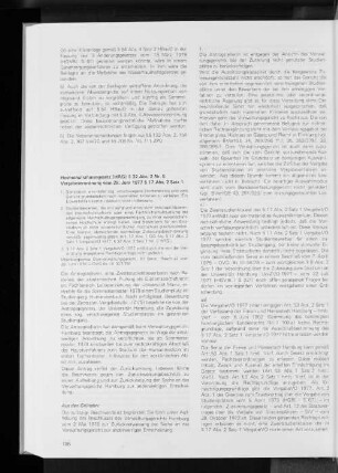Hochschulrahmengesetz (HRG) § 32 Abs. Nr. 5 Vergabeverordnung vom 28. Juni 1977 § 17 Abs. 2 Satz 1