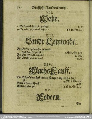 XIV. FlachsKauff