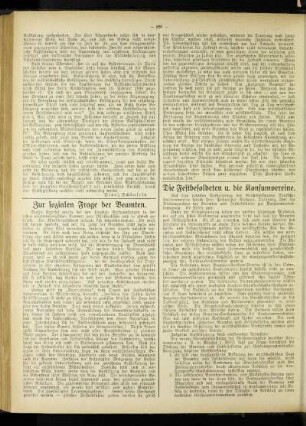 Zur sozialen Frage der Beamten