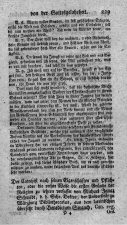 Der Catechist nach seinen Eigenschaften und Pflichten.