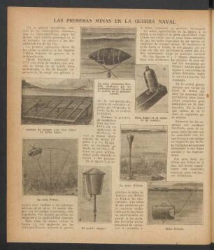 Las primeras minas en la guerra naval