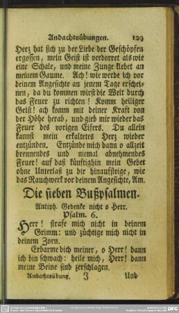 Die sieben Bußpsalmen