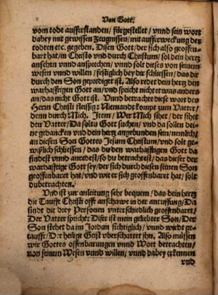 Haubt artickel Christlicher Lehre : im Latein genand Loci Theologici