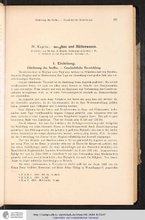 Bergbau und Hüttenwesen