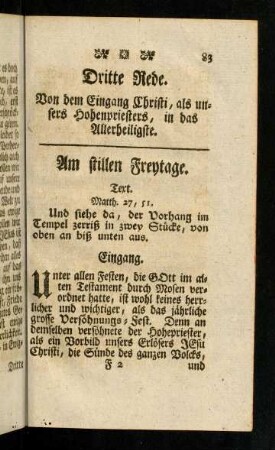 83-121, Dritte Rede