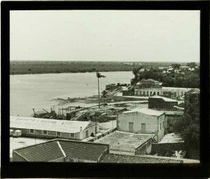 Lagergebäude am Hafen, koloniales Gebäude