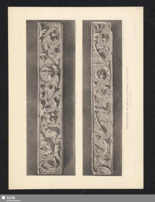 Ornamentfriese aus Marmor in Venedig