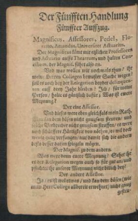 Fünffter Auffzug.