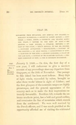 Chap. III. Departure from Singapore, and arrival off Celebes ...