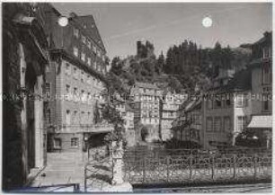 Monschau, Rotes Haus und Befestigungsanlage Haller