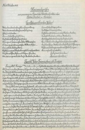 11.1916: Heimatgrüsse an die im Felde stehenden Patres, Fratres u. Brüder der Thüringischen Franziskanerprovinz