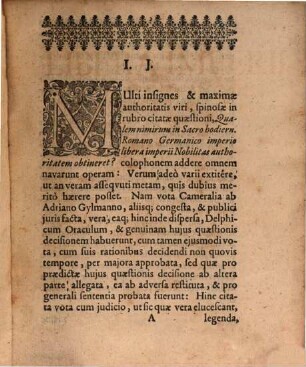 Disp. iur. publ. de libera imperii nobilitate Franconiae, Sueviae ... an status Imperii dicenda sit?