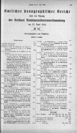 No. 15, 27. Juni 1918