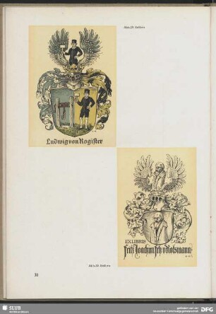 Exlibris für Fritz Joachim Freiherr von Rotsmann