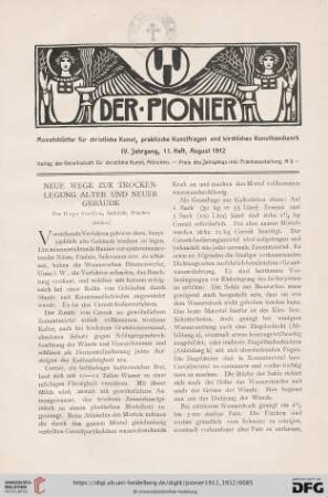 11. Heft, August 1912