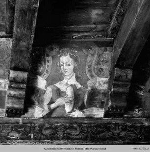 Ausmalung des Salone : Dekoration der Balkendecke