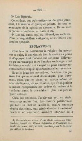 Esclaves