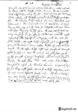 49: Brief von Friedrich Gottlieb Klopstock an Johann Wilhelm Ludwig Gleim