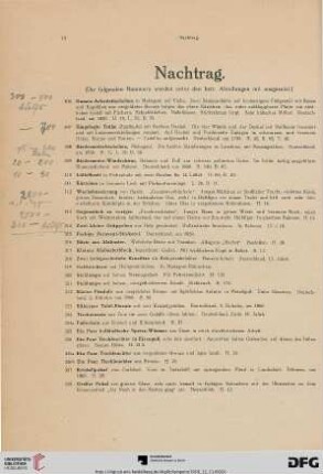 Nachtrag (Nr. 306-361a)