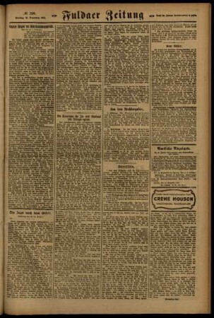 Zweite Ausgabe vom Freitag, den 16. Dezember 1921.