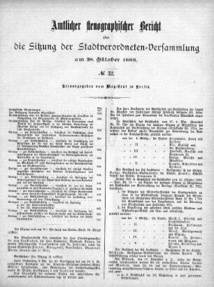 No 32, 28. Oktober 1886