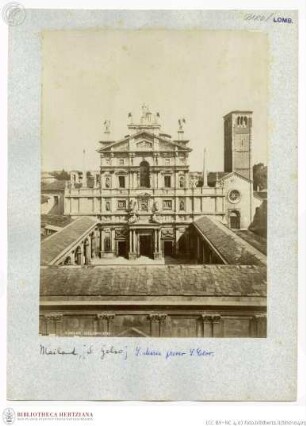 Santa Maria presso San Celso, Westfassade