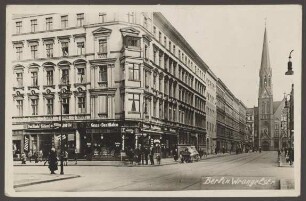 Ansichtskarte Straßenkreuzung Wrangelstraße/Cuvrystraße