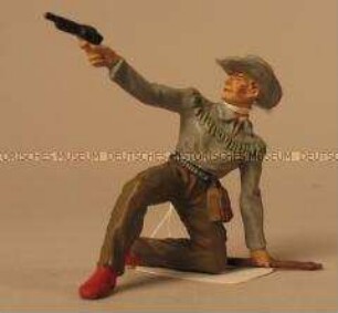 Schießender Cowboy