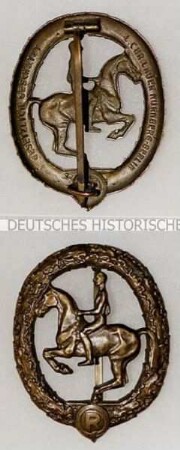 Deutsches Reiterabzeichen in Bronze