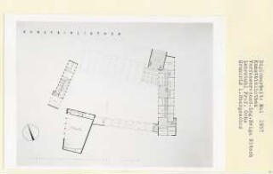 Kunstbibliothek, Berlin-Tiergarten (Diplomarbeit bei Karl Wilhelm Ochs): Grundriss 1. Obergeschoss 1:200