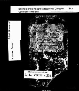 Gerichtshandels- und Konsensbuch von Röcknitz (Erbländischen Anteils) und Treben (bei Wurzen), Bd. 1