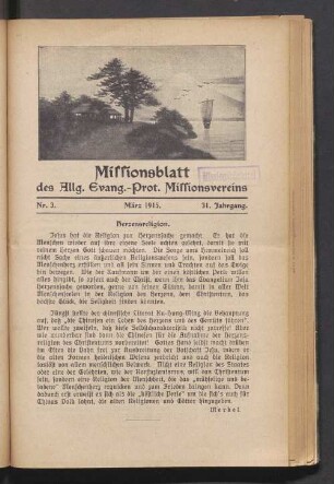Nr. 3. März 1915