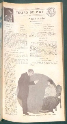 Amor mudo - (Boceto de comedia) : Teatro de PBT