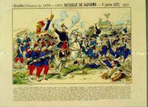 Deutsch-Französischer Krieg von 1870-1871. Schlacht bei Bapaume - 3. Januar 1871