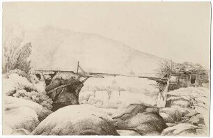 Brücke über den Rio Guali [Kolumbien. 1868 : Honda]