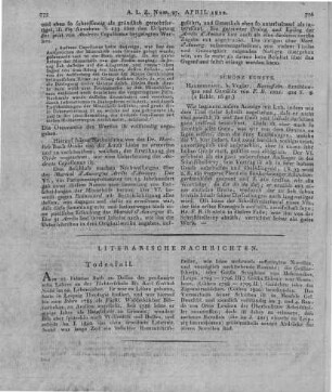 Böhl, F.: Kartoffeln. Erzählungen und Gemälde. Halberstadt: Vogler 1821