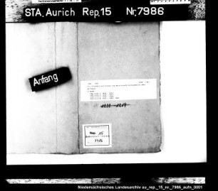 Die Planung eines Kanals von Aurich nach Carolinensiel über Wittmund