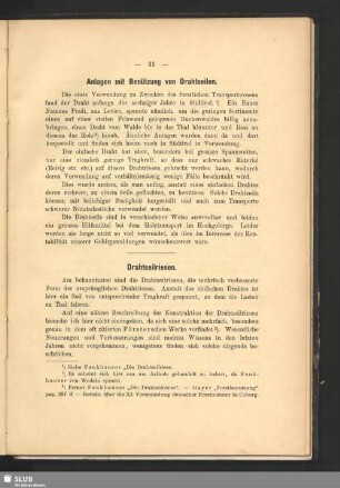 Anlagen mit Benützung von Drahseilen