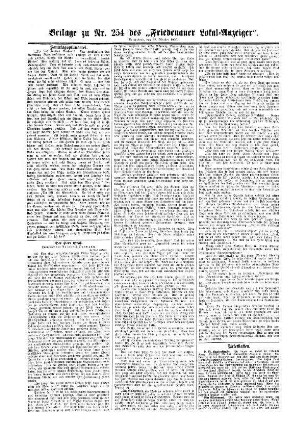 Beilage zu Nr. 254