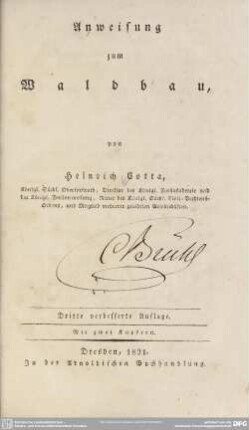 Anweisung zum Waldbau