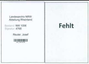 Entnazifizierung Josef Reuter , geb. 10.04.1903 (Anstreicher)