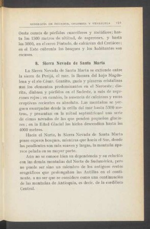 8. Sierra Nevada de Santa Marta