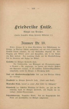 Friederike Luise. Königin von Preußen. (Zweite Gemahlin König Friedrich Wilhems II.)