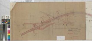Beseitigung des höhengleichen Bahnüberganges der B1 bei Ülzen mit der Bundesbahnstrecke Fröndenberg-Unna: Lageplan der neuen Straßenführung [2 Bll.], M. 1:1.000 Stnr.: 84a, Iwü, Bunr.: 1, Blnr.: 8