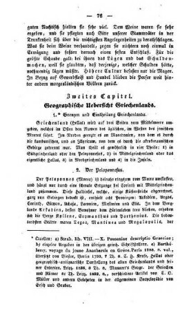Zweites Capitel. Geographische Uebersicht Griechenlands