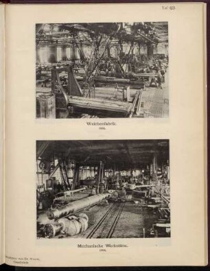 Taf. 43. Weichenfabrik. 1894 / Mechanische Werkstätte. 1894